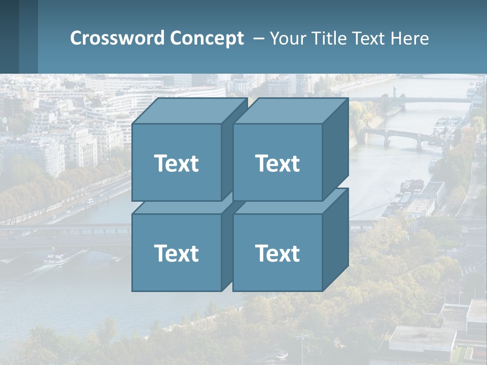 A Bridge Over A River With A City In The Background PowerPoint Template