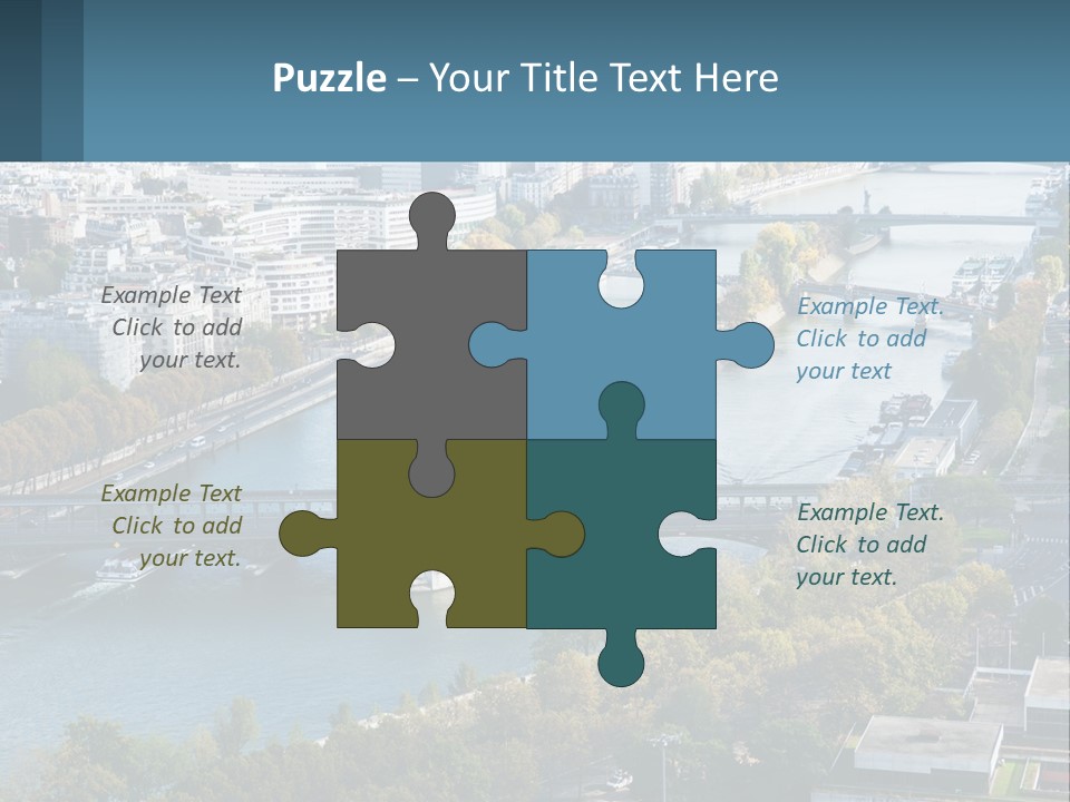 A Bridge Over A River With A City In The Background PowerPoint Template