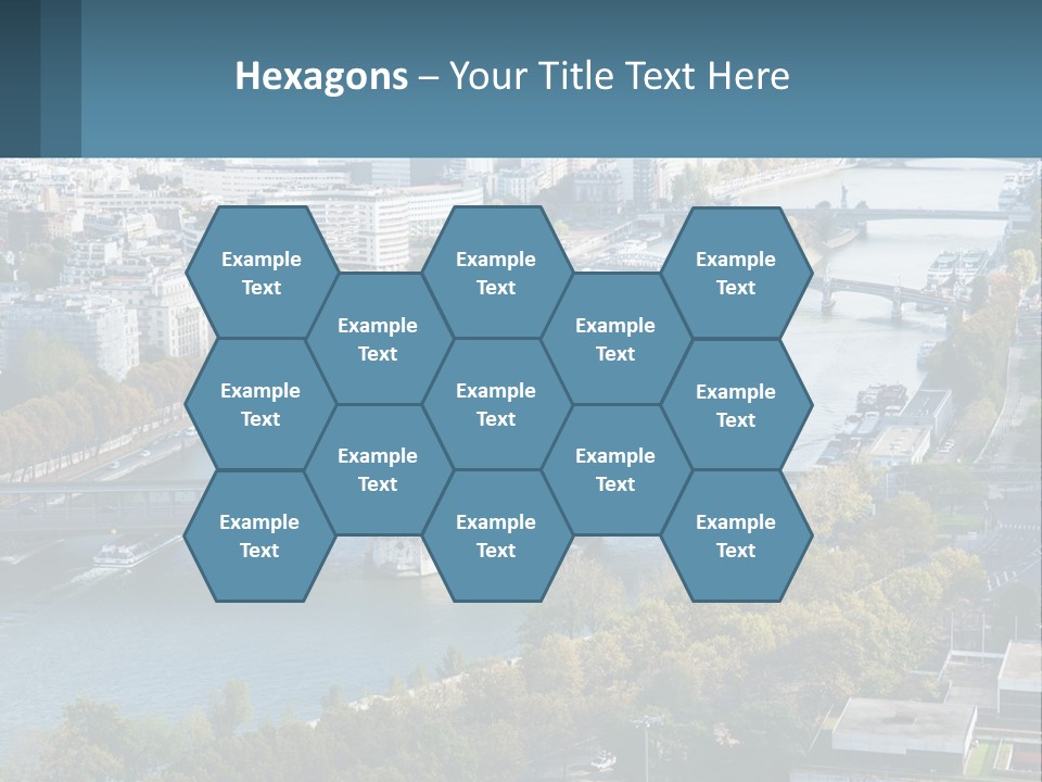 A Bridge Over A River With A City In The Background PowerPoint Template