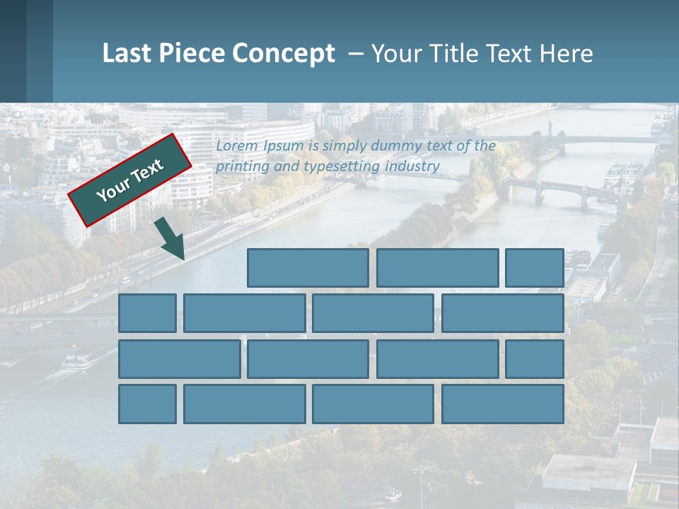 A Bridge Over A River With A City In The Background PowerPoint Template