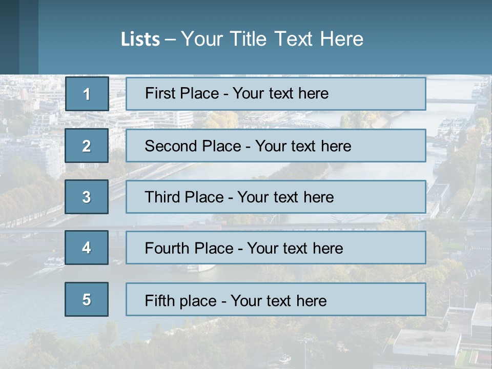 A Bridge Over A River With A City In The Background PowerPoint Template