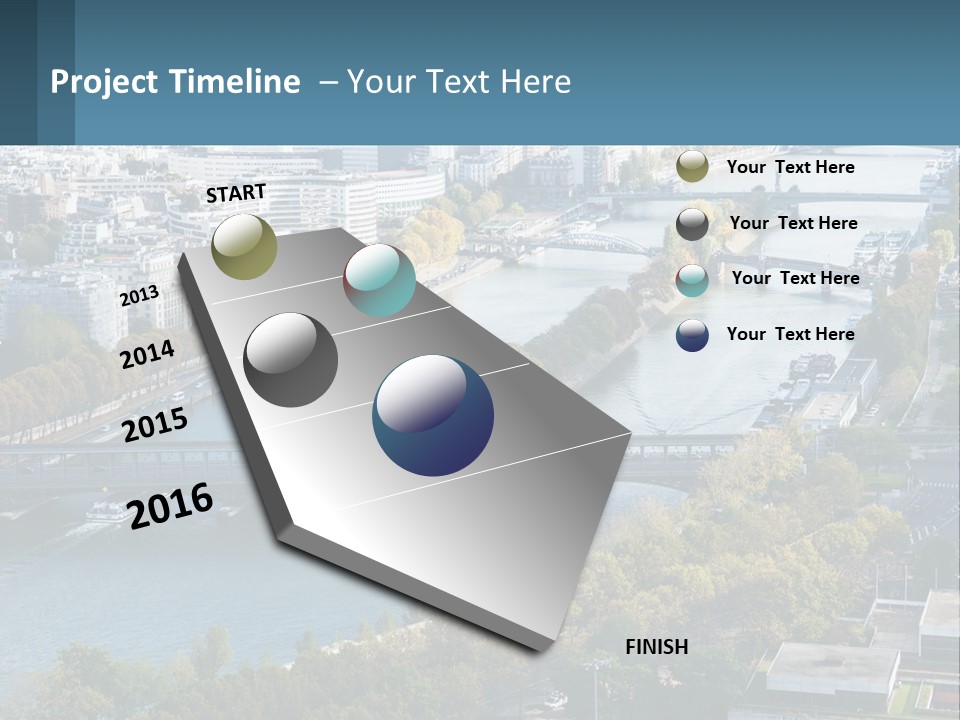 A Bridge Over A River With A City In The Background PowerPoint Template