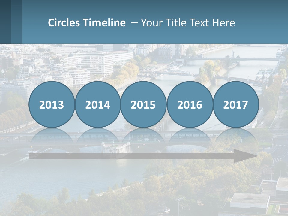 A Bridge Over A River With A City In The Background PowerPoint Template