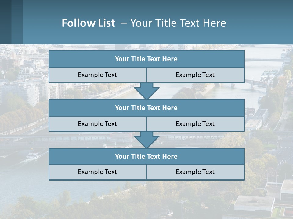 A Bridge Over A River With A City In The Background PowerPoint Template