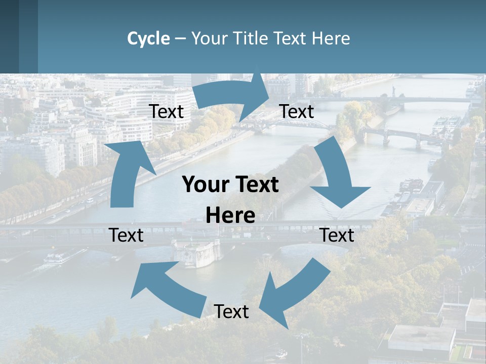 A Bridge Over A River With A City In The Background PowerPoint Template