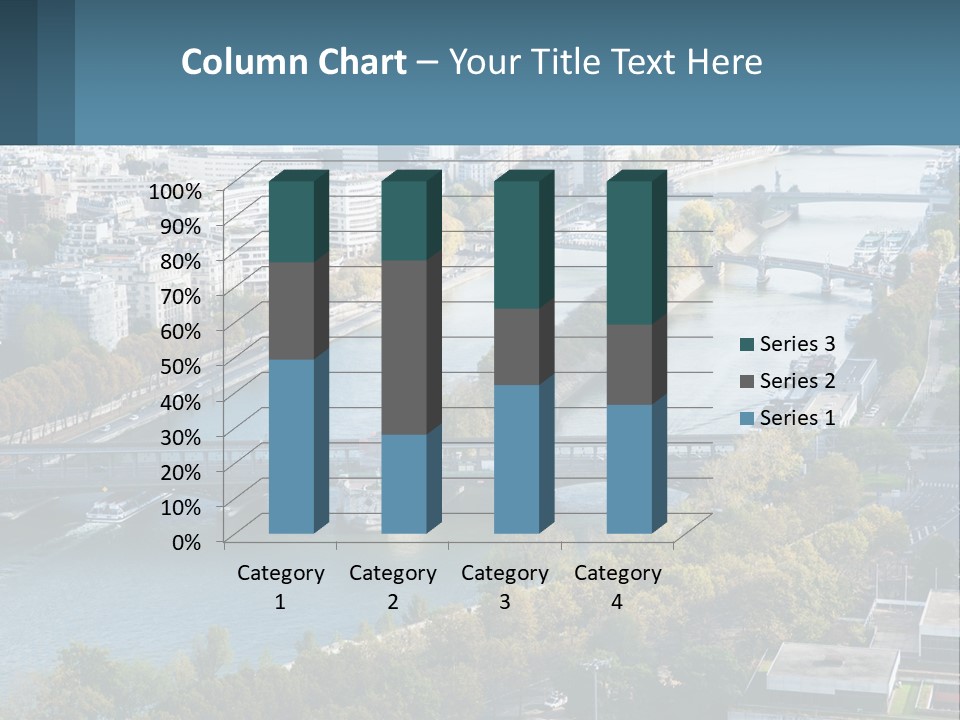 A Bridge Over A River With A City In The Background PowerPoint Template