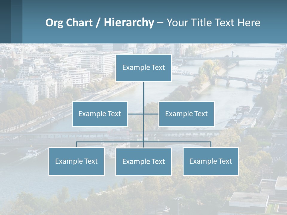 A Bridge Over A River With A City In The Background PowerPoint Template