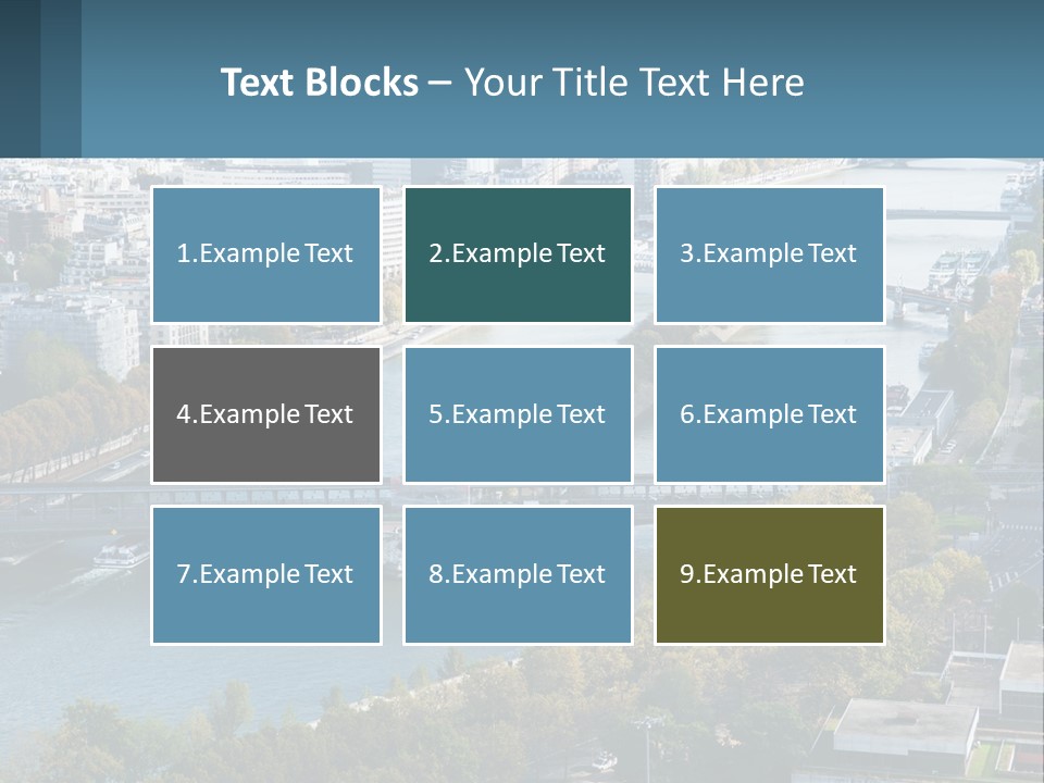 A Bridge Over A River With A City In The Background PowerPoint Template