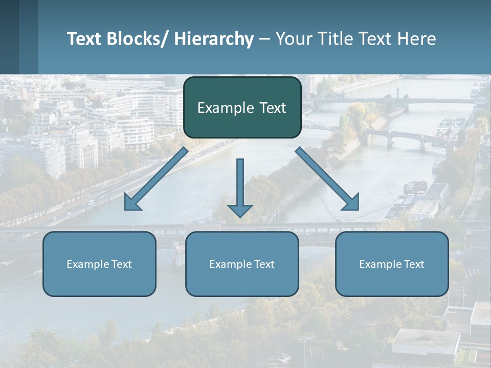 A Bridge Over A River With A City In The Background PowerPoint Template