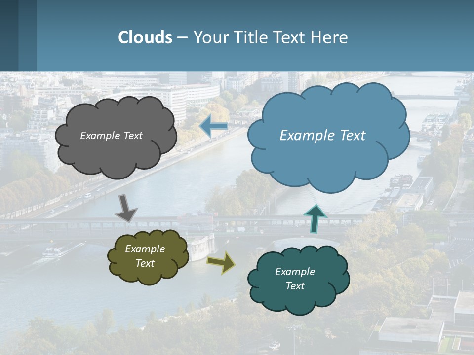 A Bridge Over A River With A City In The Background PowerPoint Template
