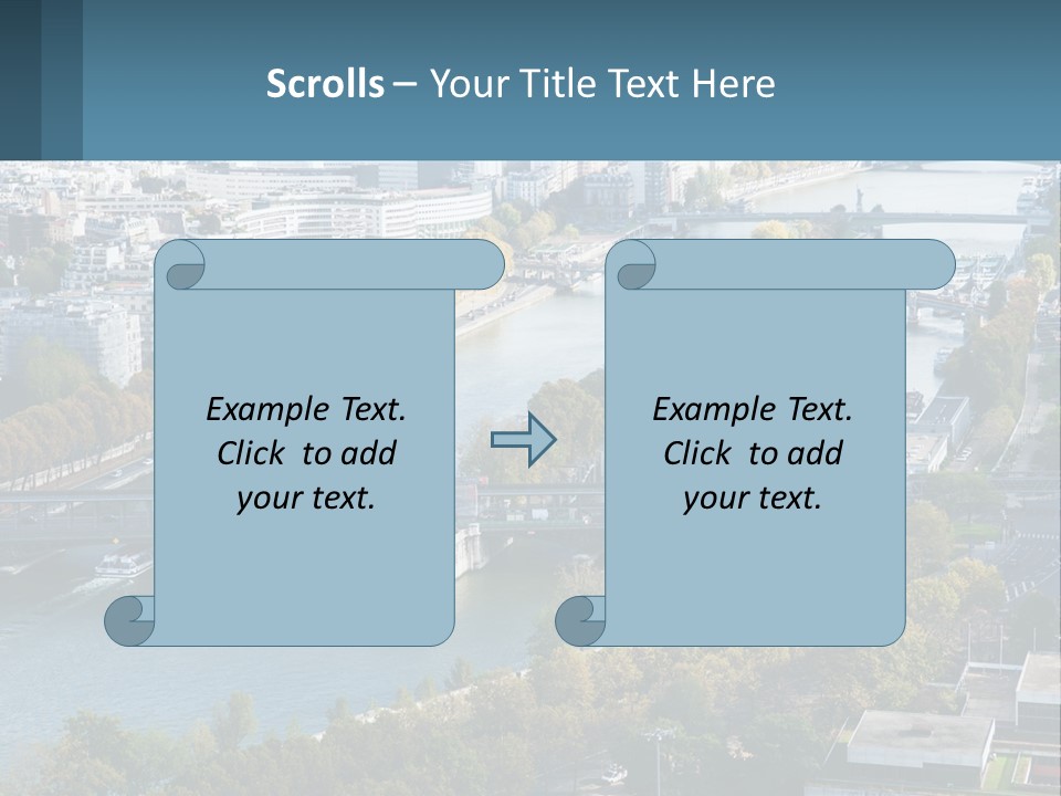 A Bridge Over A River With A City In The Background PowerPoint Template