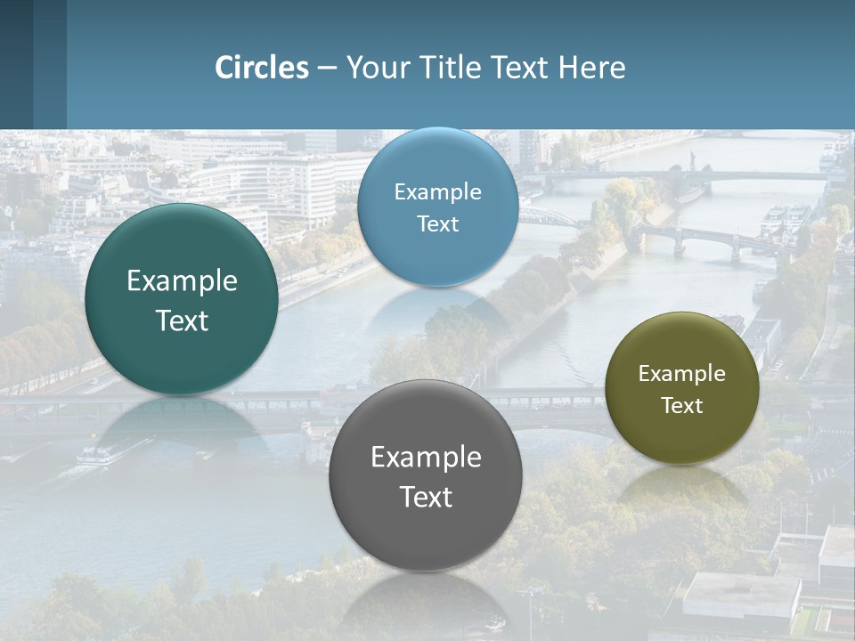 A Bridge Over A River With A City In The Background PowerPoint Template