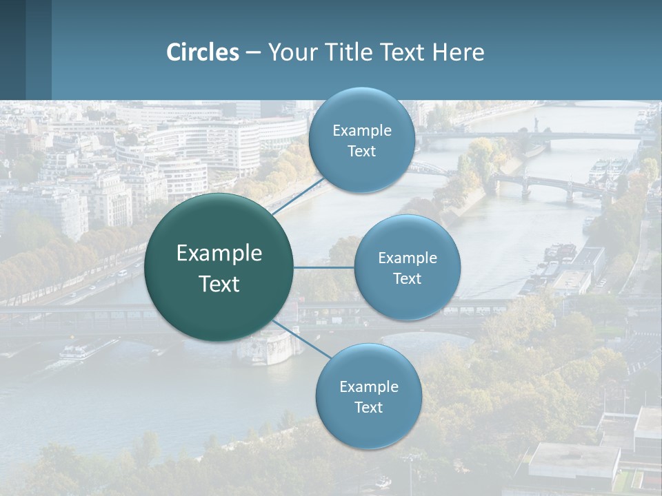 A Bridge Over A River With A City In The Background PowerPoint Template