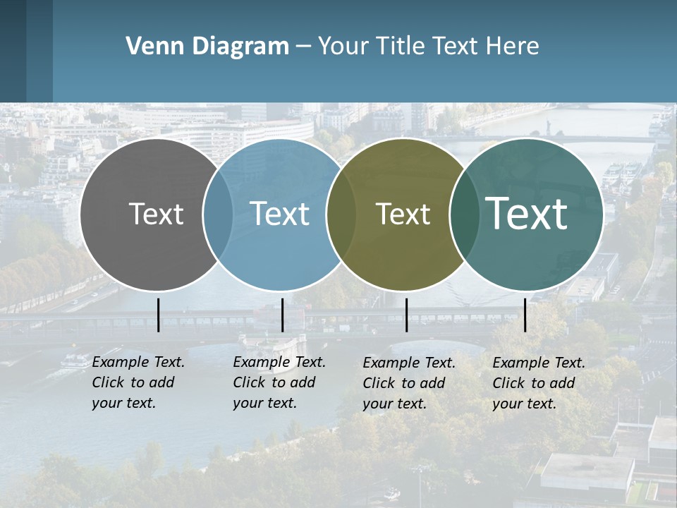 A Bridge Over A River With A City In The Background PowerPoint Template