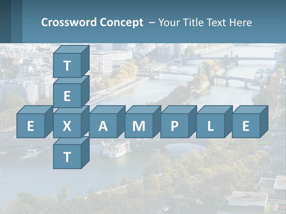 A Bridge Over A River With A City In The Background PowerPoint Template