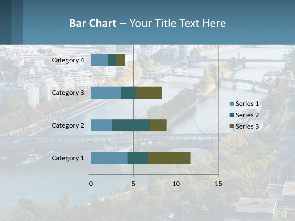 A Bridge Over A River With A City In The Background PowerPoint Template