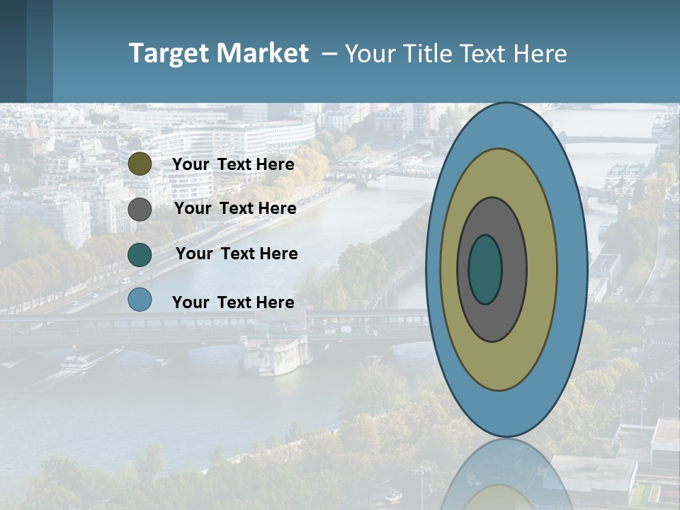 A Bridge Over A River With A City In The Background PowerPoint Template