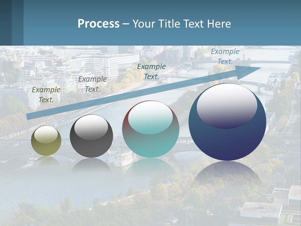 A Bridge Over A River With A City In The Background PowerPoint Template