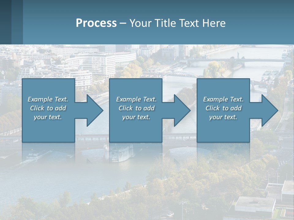 A Bridge Over A River With A City In The Background PowerPoint Template