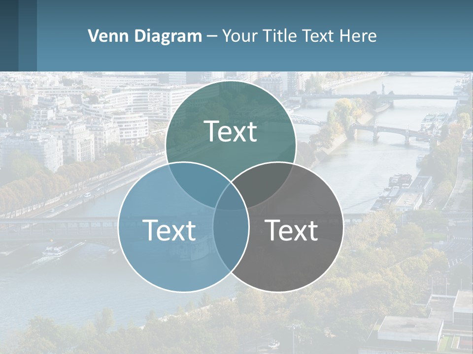 A Bridge Over A River With A City In The Background PowerPoint Template