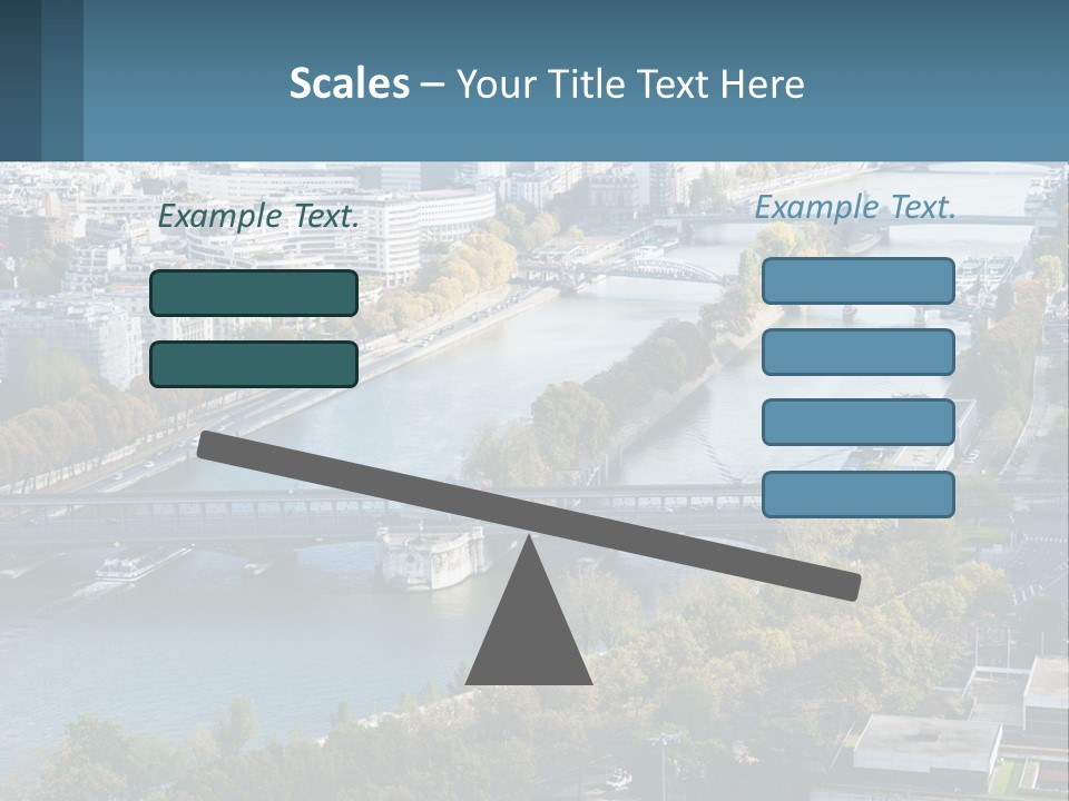 A Bridge Over A River With A City In The Background PowerPoint Template