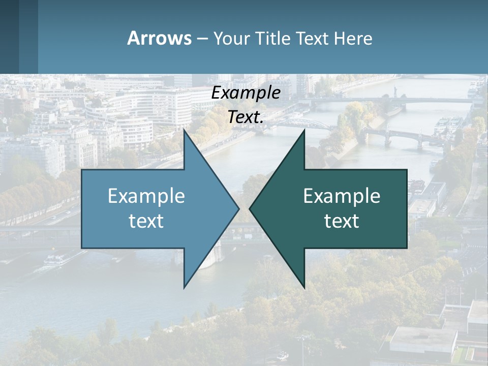 A Bridge Over A River With A City In The Background PowerPoint Template