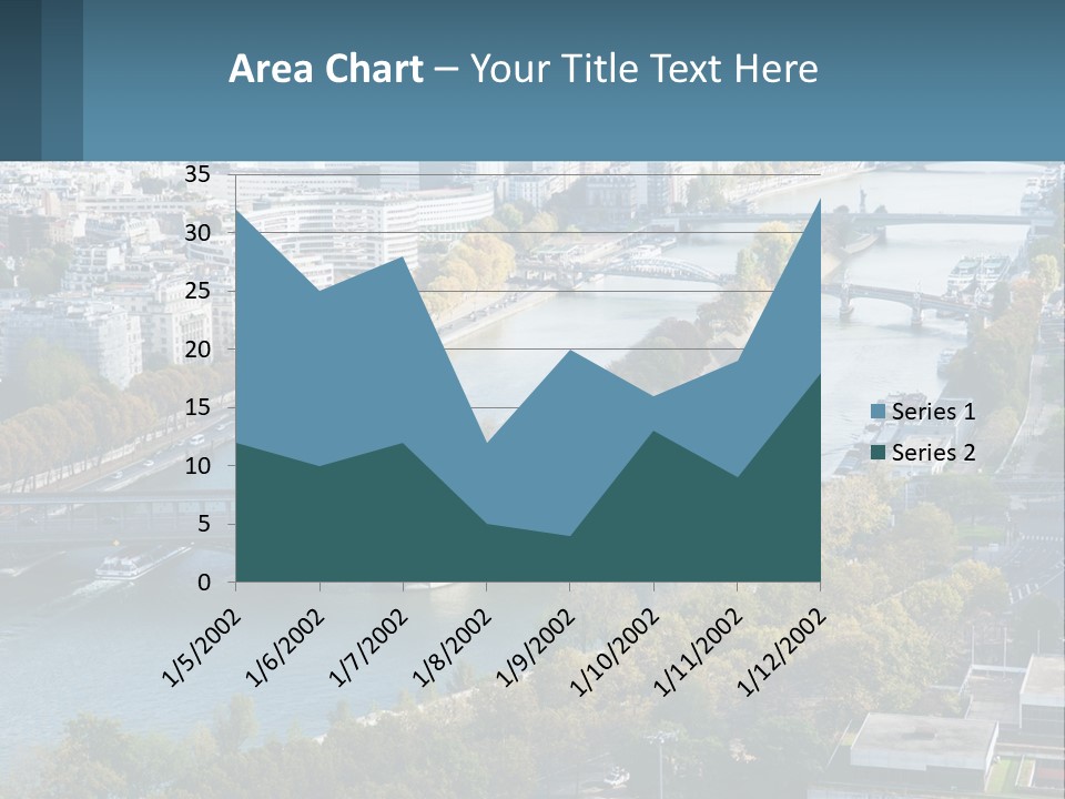 A Bridge Over A River With A City In The Background PowerPoint Template