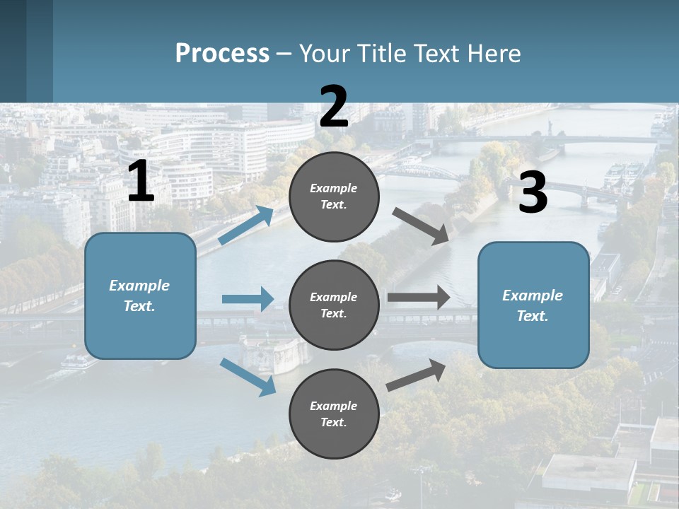 A Bridge Over A River With A City In The Background PowerPoint Template