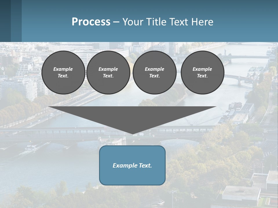 A Bridge Over A River With A City In The Background PowerPoint Template