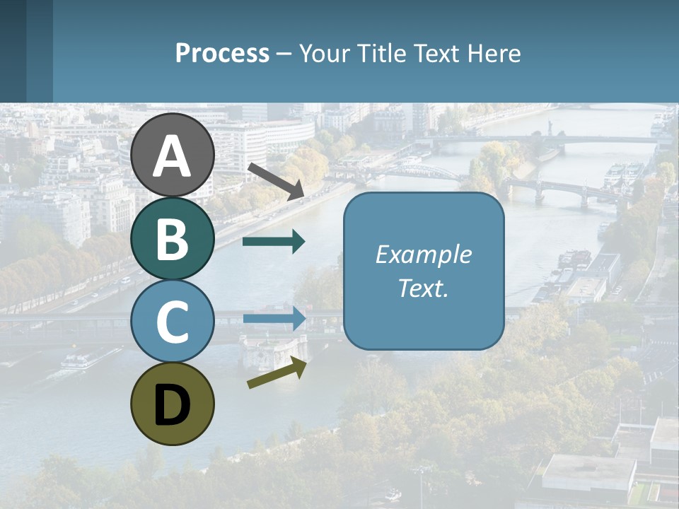 A Bridge Over A River With A City In The Background PowerPoint Template