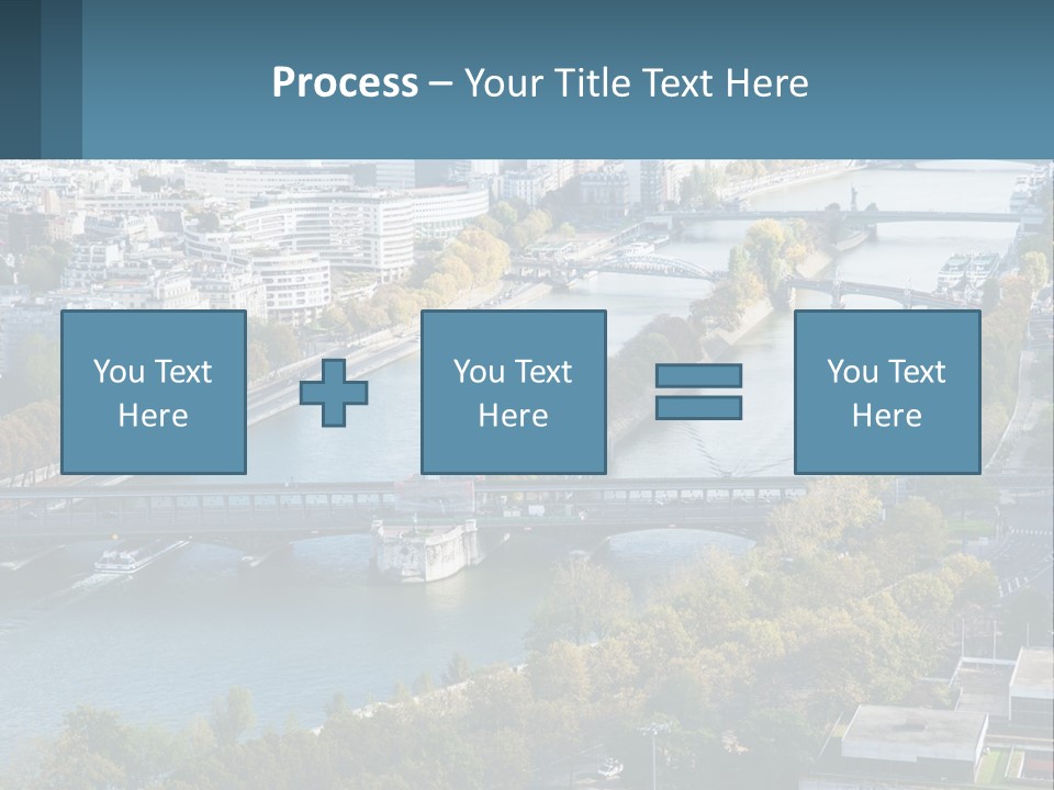 A Bridge Over A River With A City In The Background PowerPoint Template