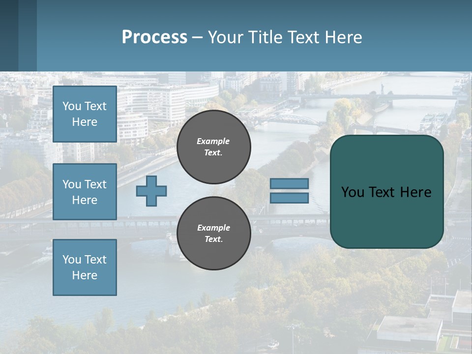 A Bridge Over A River With A City In The Background PowerPoint Template