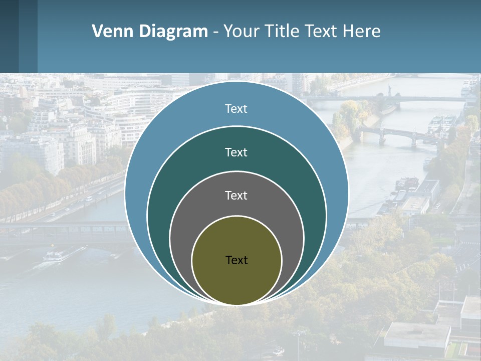 A Bridge Over A River With A City In The Background PowerPoint Template