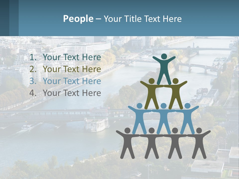 A Bridge Over A River With A City In The Background PowerPoint Template