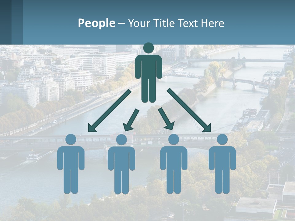 A Bridge Over A River With A City In The Background PowerPoint Template