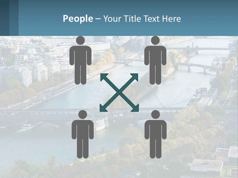 A Bridge Over A River With A City In The Background PowerPoint Template