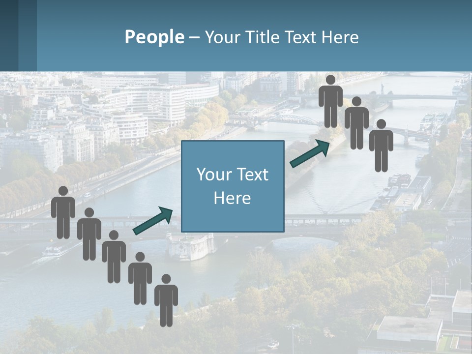 A Bridge Over A River With A City In The Background PowerPoint Template