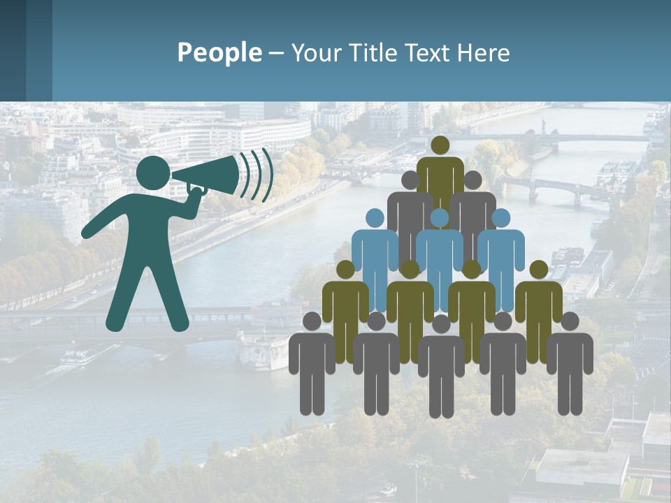 A Bridge Over A River With A City In The Background PowerPoint Template