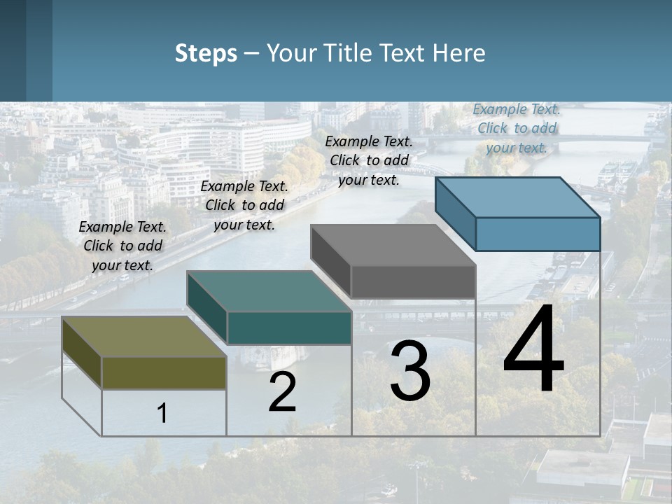 A Bridge Over A River With A City In The Background PowerPoint Template