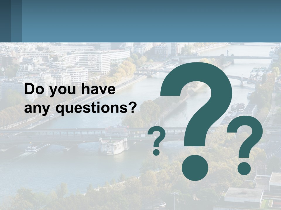 A Bridge Over A River With A City In The Background PowerPoint Template