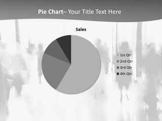 A Group Of People Walking Down A Hallway PowerPoint Template