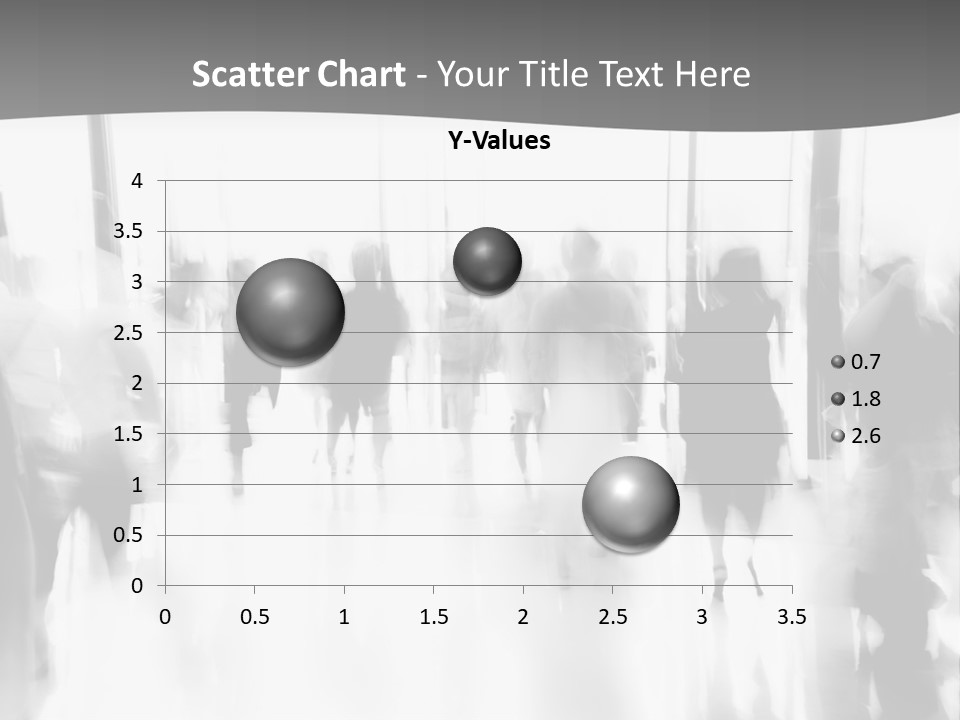 A Group Of People Walking Down A Hallway PowerPoint Template