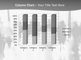 A Group Of People Walking Down A Hallway PowerPoint Template