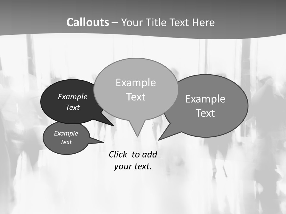 A Group Of People Walking Down A Hallway PowerPoint Template