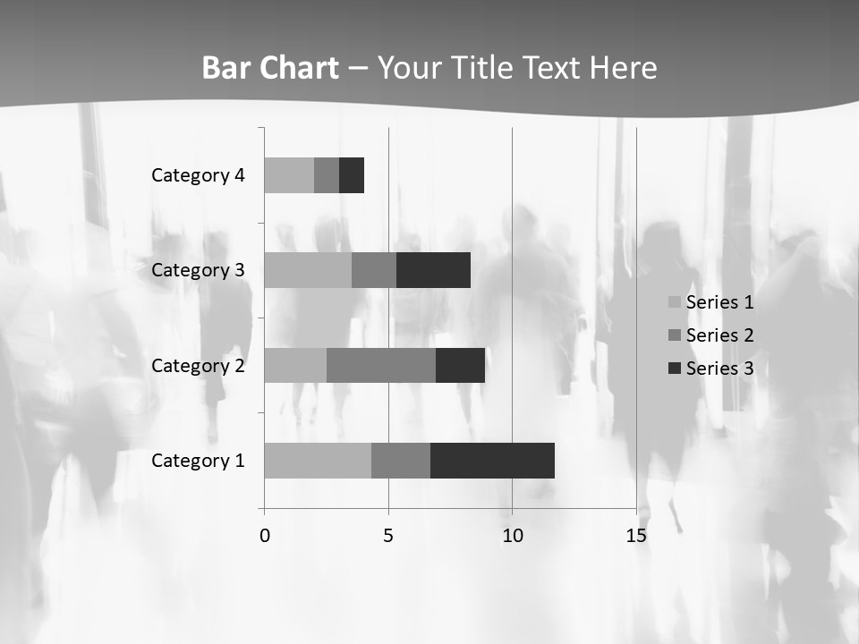 A Group Of People Walking Down A Hallway PowerPoint Template