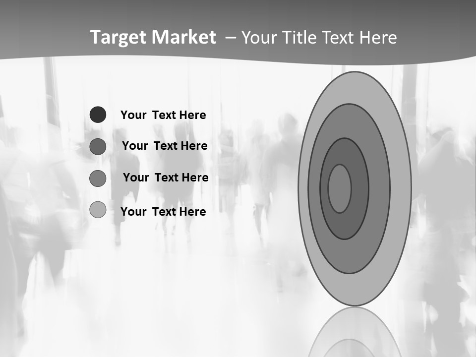 A Group Of People Walking Down A Hallway PowerPoint Template