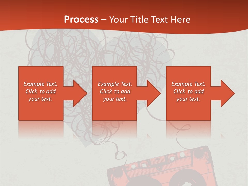 A Cassette Player With Headphones On Top Of It PowerPoint Template