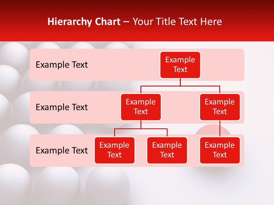 A Red Ball Is In The Middle Of A Group Of White Balls PowerPoint Template