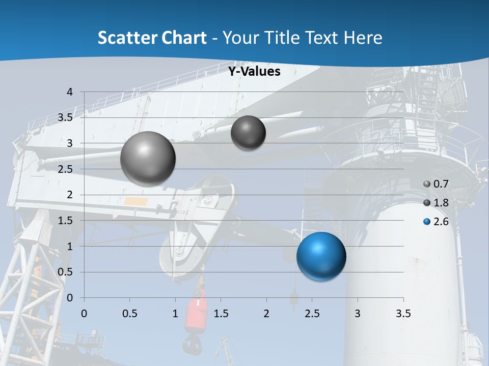 A Crane Is Lifting A Large Piece Of Equipment PowerPoint Template