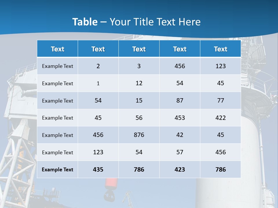 A Crane Is Lifting A Large Piece Of Equipment PowerPoint Template